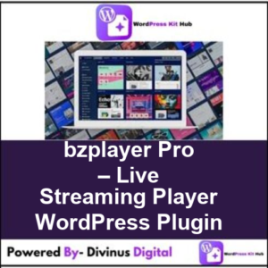 bzplayer Pro – Live Streaming Player WordPress Plugin