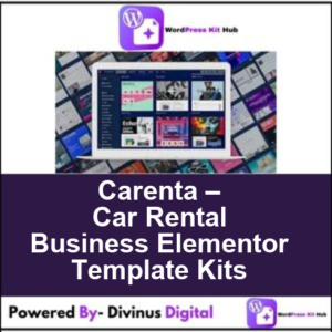 Carenta – Car Rental Business Elementor Template Kits