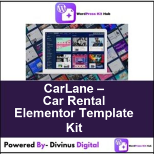 CarLane – Car Rental Elementor Template Kit