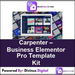 Carpenter – Business Elementor Pro Template Kit