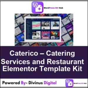 Caterico – Catering Services and Restaurant Elementor Template Kit