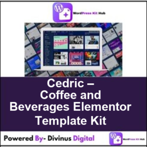 Cedric – Coffee and Beverages Elementor Template Kit