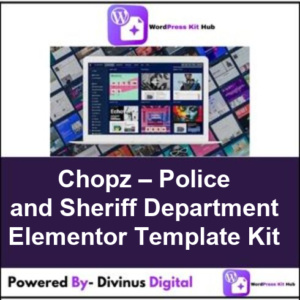 Chopz – Police and Sheriff Department Elementor Template Kit