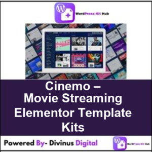 Cinemo – Movie Streaming Elementor Template Kits