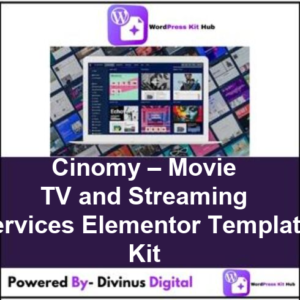 Cinomy – Movie TV and Streaming Services Elementor Template Kit