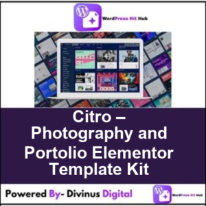Citro – Photography and Portolio Elementor Template Kit