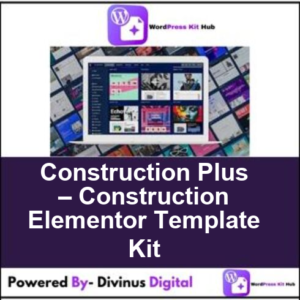Construction Plus – Construction Elementor Template Kit