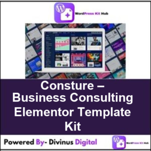 Consture – Business Consulting Elementor Template Kit