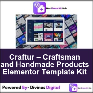 Craftur – Craftsman and Handmade Products Elementor Template Kit