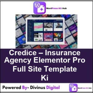 Credice – Insurance Agency Elementor Pro Full Site Template Ki