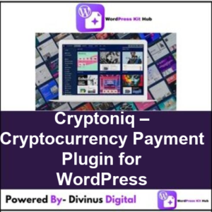 Cryptoniq – Cryptocurrency Payment Plugin for WordPress