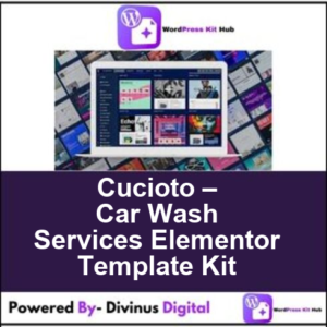 Cucioto – Car Wash Services Elementor Template Kit