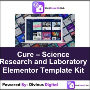 Cure – Science Research and Laboratory Elementor Template Kit