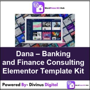 Dana – Banking and Finance Consulting Elementor Template Kit