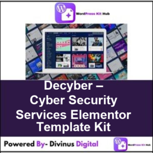 Decyber – Cyber Security Services Elementor Template Kit