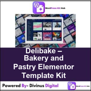 Delibake – Bakery and Pastry Elementor Template Kit