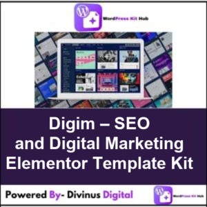 Digim – SEO and Digital Marketing Elementor Template Kit
