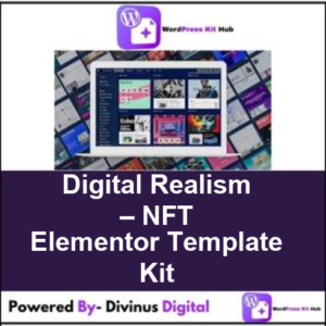 Digital Realism – NFT Elementor Template Kit