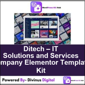 Ditech – IT Solutions and Services Company Elementor Template Kit