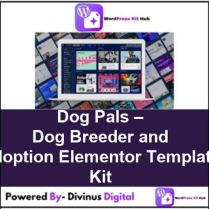 Dog Pals – Dog Breeder and Adoption Elementor Template Kit