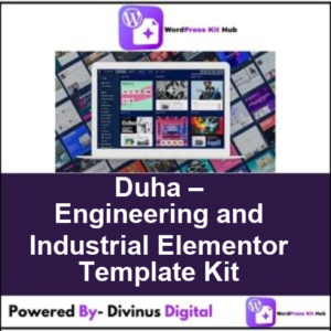 Duha – Engineering and Industrial Elementor Template Kit