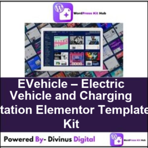 EVehicle – Electric Vehicle and Charging Station Elementor Template Kit
