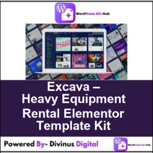Excava – Heavy Equipment Rental Elementor Template Kit