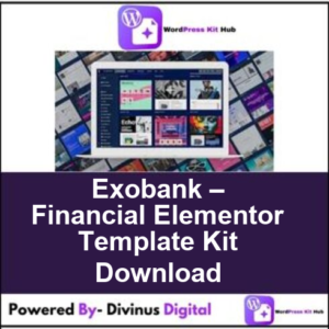 Exobank – Financial Elementor Template Kit Download
