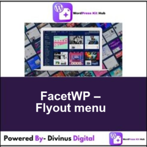 FacetWP – Flyout menu