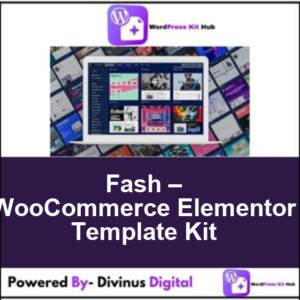 Fash – WooCommerce Elementor Template Kit
