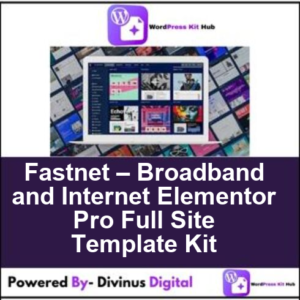 Fastnet – Broadband and Internet Elementor Pro Full Site Template Kit
