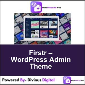 Firstr – WordPress Admin Theme