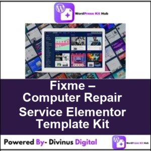 Fixme – Computer Repair Service Elementor Template Kit