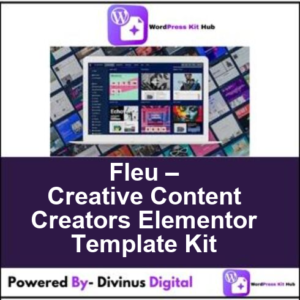 Fleu – Creative Content Creators Elementor Template Kit