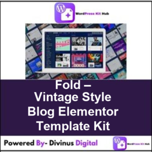 Fold – Vintage Style Blog Elementor Template Kit