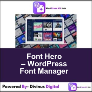 Font Hero – WordPress Font Manager