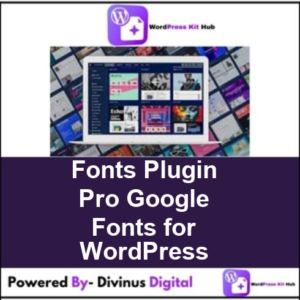 Fonts Plugin Pro Google Fonts for WordPress