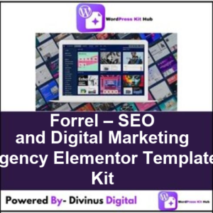 Forrel – SEO and Digital Marketing Agency Elementor Template Kit