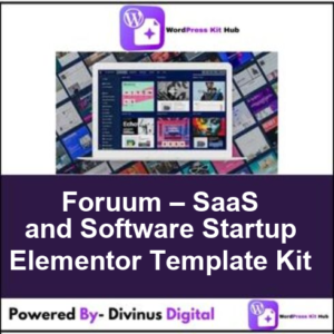 Foruum – SaaS and Software Startup Elementor Template Kit