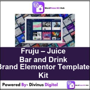 Fruju – Juice Bar and Drink Brand Elementor Template Kit