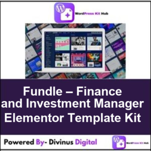 Fundle – Finance and Investment Manager Elementor Template Kit