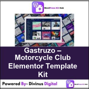 Gastruzo – Motorcycle Club Elementor Template Kit