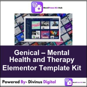 Genical – Mental Health and Therapy Elementor Template Kit