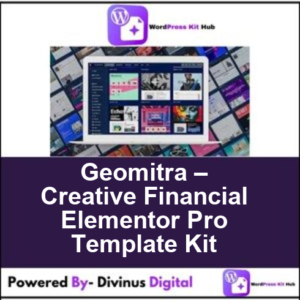 Geomitra – Creative Financial Elementor Pro Template Kit
