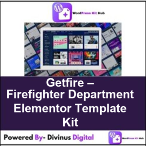 Getfire – Firefighter Department Elementor Template Kit