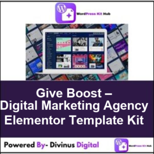 Give Boost – Digital Marketing Agency Elementor Template Kit