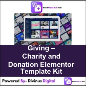 Giving – Charity and Donation Elementor Template Kit