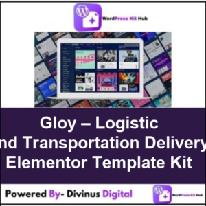 Gloy – Logistic and Transportation Delivery Elementor Template Kit