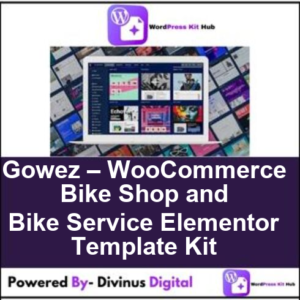 Gowez – WooCommerce Bike Shop and Bike Service Elementor Template Kit