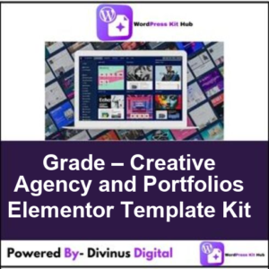 Grade – Creative Agency and Portfolios Elementor Template Kit